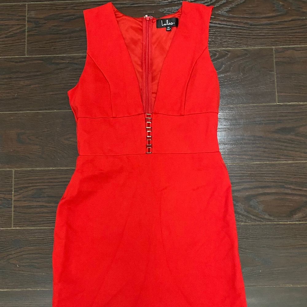 Sexy red dress